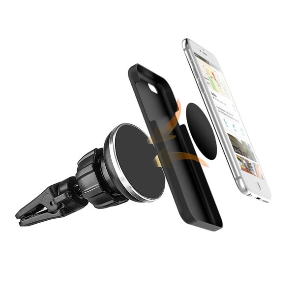 Alcatel Alcatel HOCU-44 Universal Air Vent Magnetic Car Mount Holder with Secure Twist Lock & Rotatable Joint for Cell Phone & Mini Tablet HOCU-44
